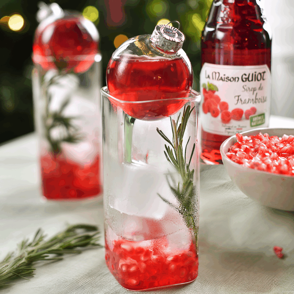 Boule de noël à la Grenade et Framboise