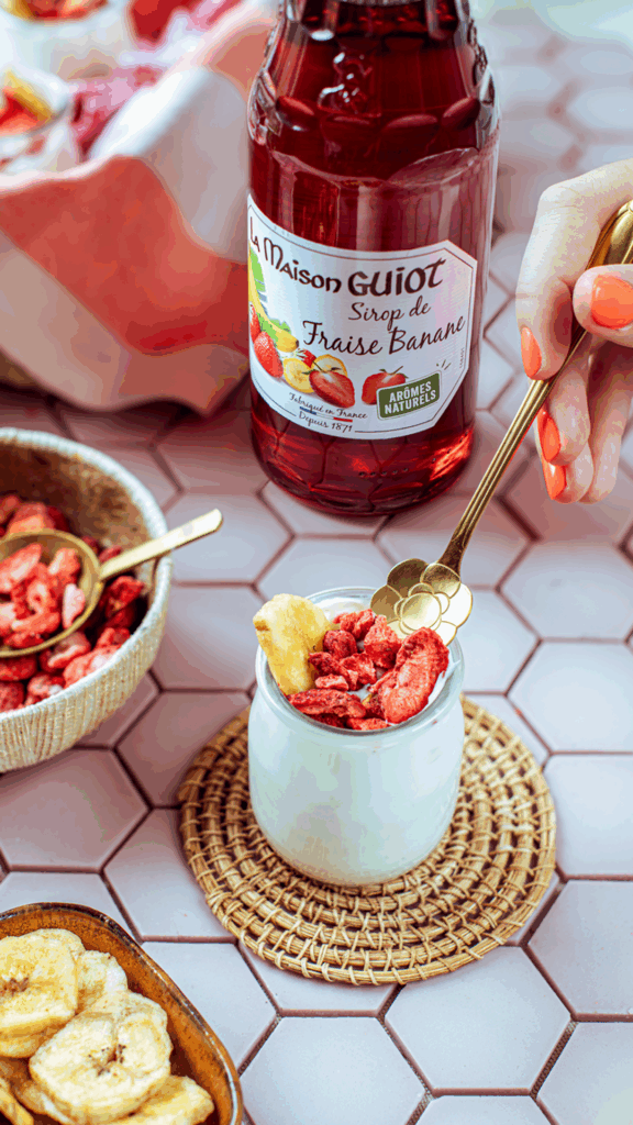 Yaourt au sirop de Fraise Banane LMG